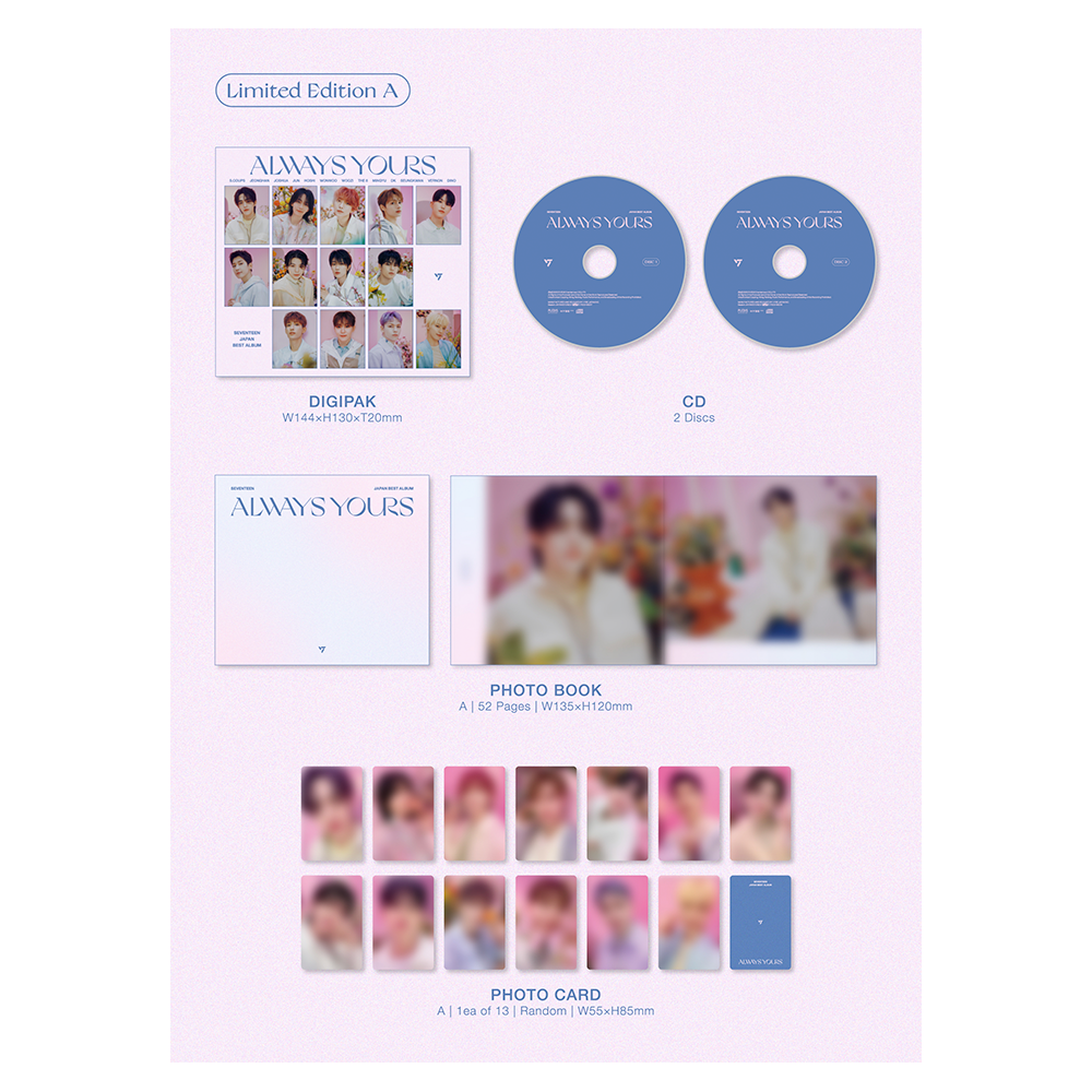 SEVENTEEN - SEVENTEEN - ALWAYS YOURS (Limited Edition A) 2CD + SEVENTEEN - SEVENTEEN - ALWAYS YOURS (Limited Edition A) 2CD +
