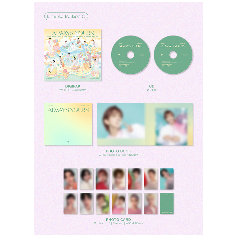 SEVENTEEN - SEVENTEEN - ALWAYS YOURS (Limited Edition C) 2CD + SEVENTEEN - SEVENTEEN - ALWAYS YOURS (Limited Edition C) 2CD +