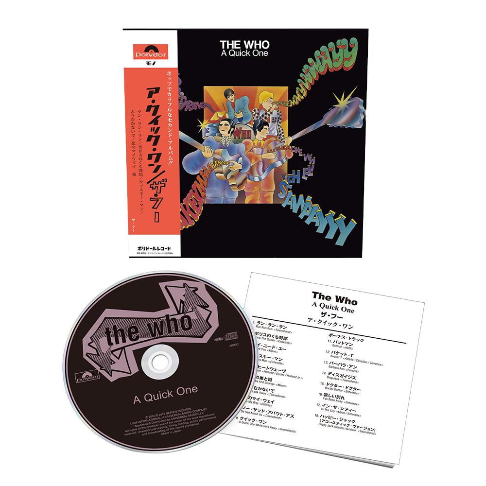 THE WHO A QUICK ONE BOX 2SHM-CD 紙ジャケ The Who - The Who - A Quick One (1966) SHM-CD - uDiscover Music