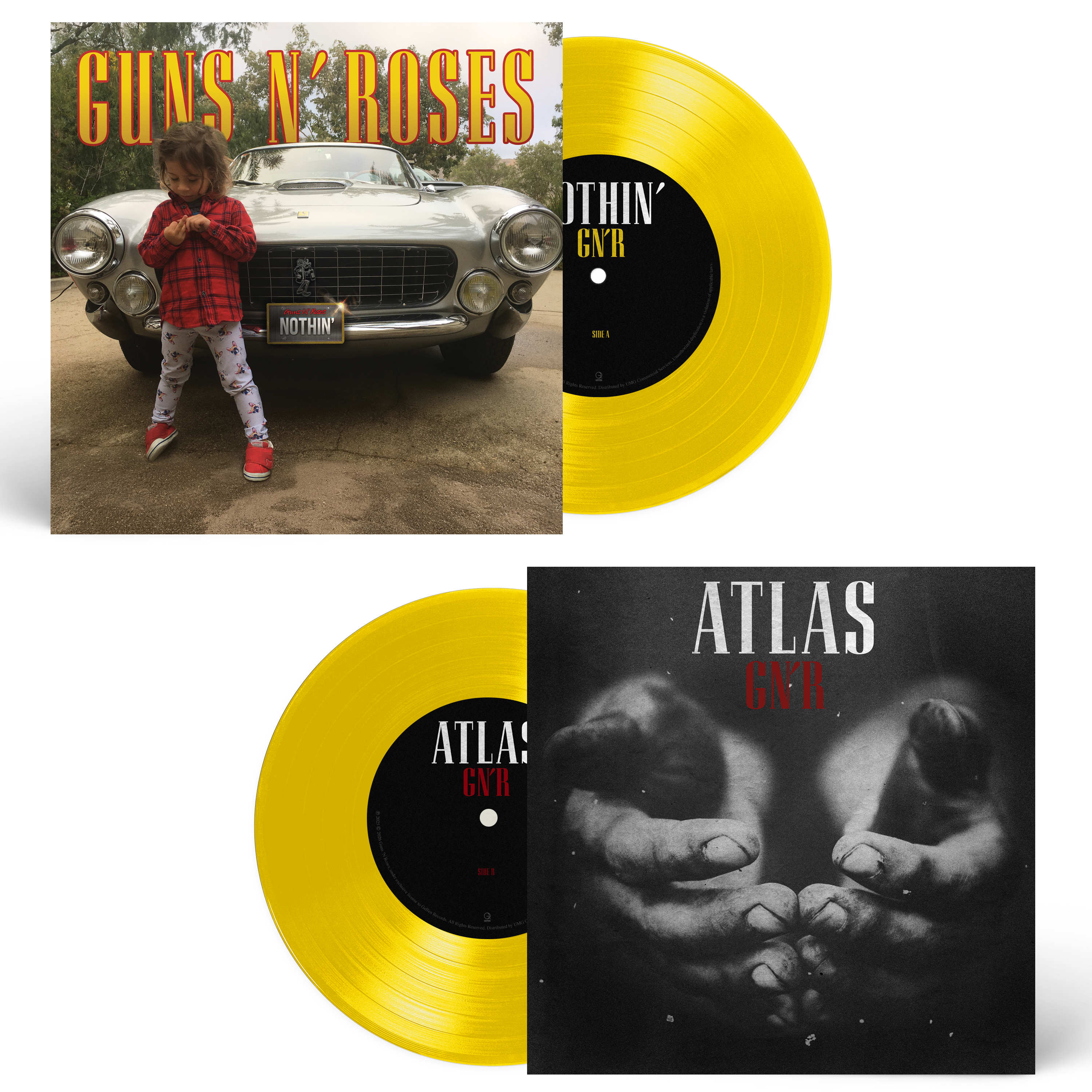 Guns N' Roses - Nothin' / Atlas (Canary Yellow) 7 Guns N' Roses - Nothin' / Atlas (Canary Yellow) 7