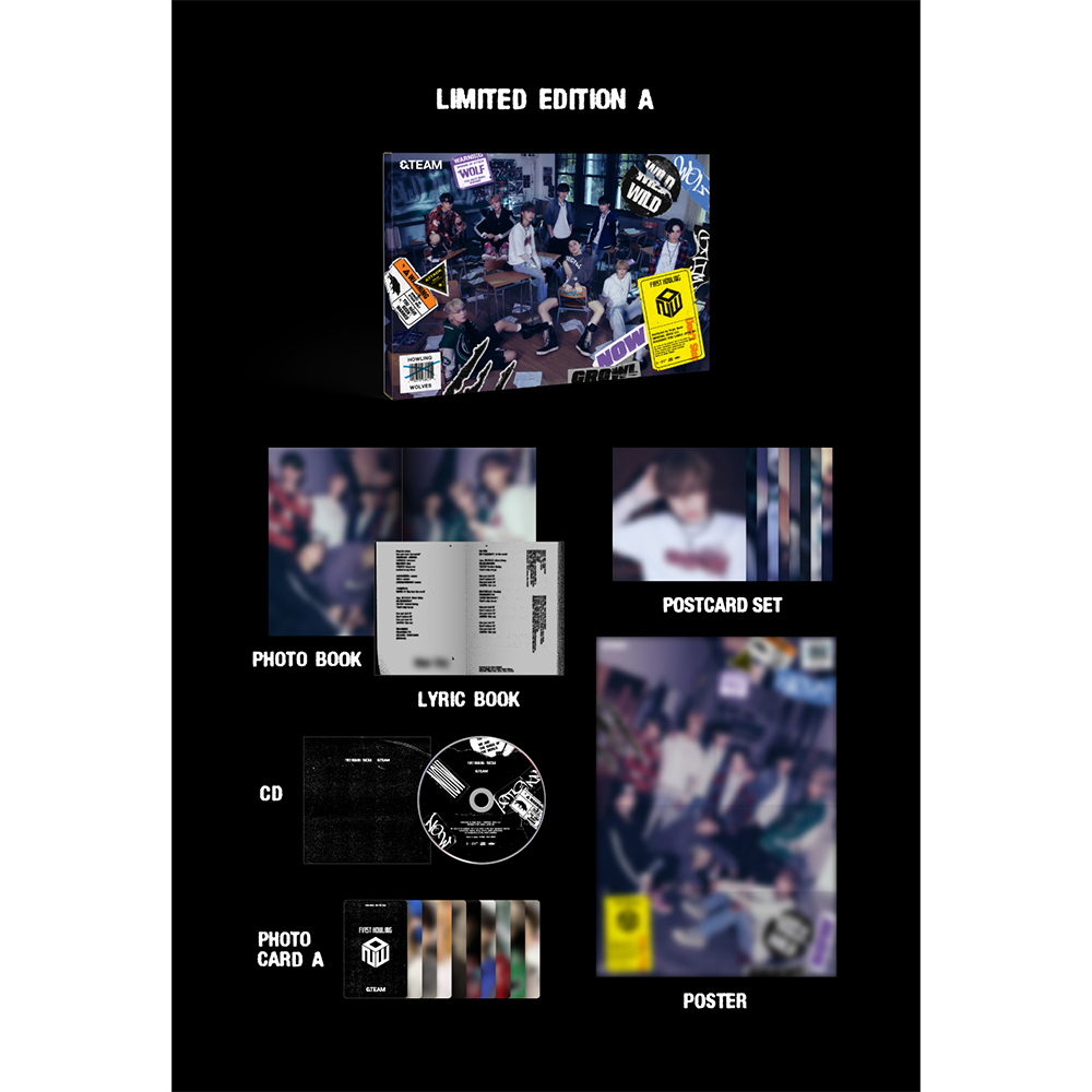 &TEAM - &TEAM - First Howling: NOW Limited Edition A CD + Book &TEAM - &TEAM - First Howling: NOW Limited Edition A CD + Book