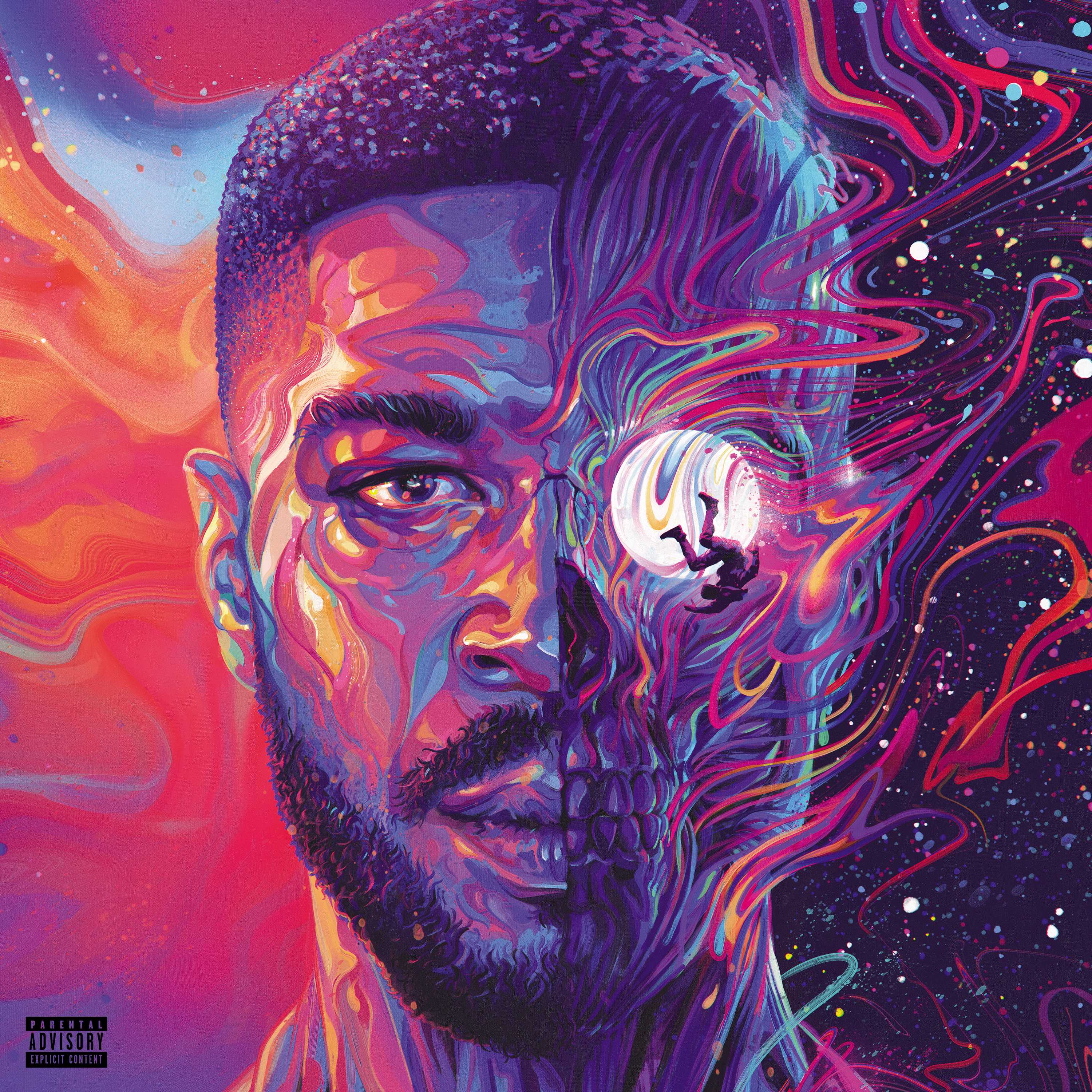 英LP Kid Cudi Man On The Moon: Trilogy 3808172 Republic Records 未開封 /00260 KID CUDI x KAWS Man On The Moon Trilogy Box Set 3x 2LP I II