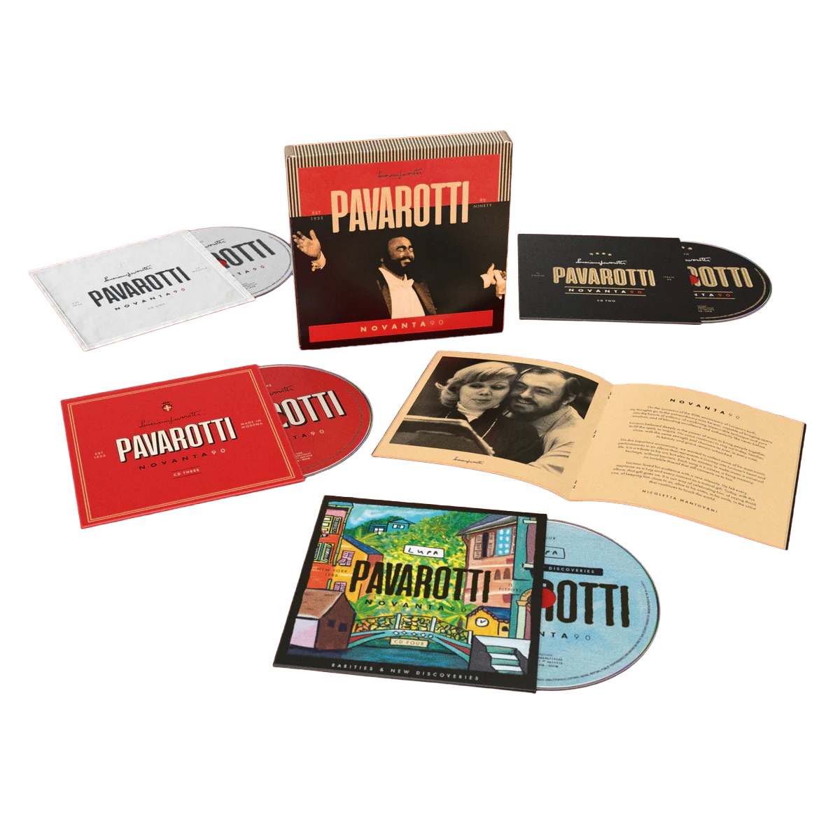 Luciano Pavarotti - Luciano Pavarotti - Novanta (4CD) - uDiscover Luciano Pavarotti - Luciano Pavarotti - Novanta (4CD) - uDiscover