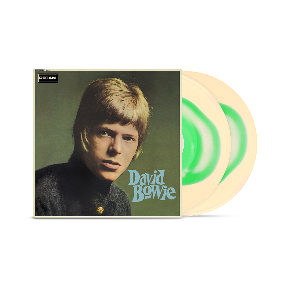 David Bowie - David Bowie - David Bowie Green & Cream Splatter