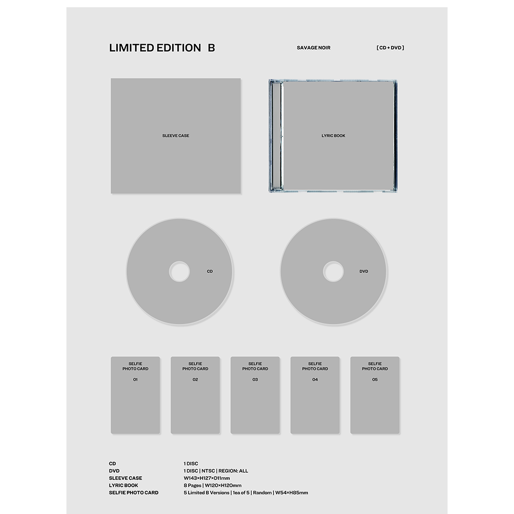 LE SSERAFIM - Unforgiven - Limited Edition B, CD + DVD, 3 tracks, 2 videos Photocard, Lyric Book