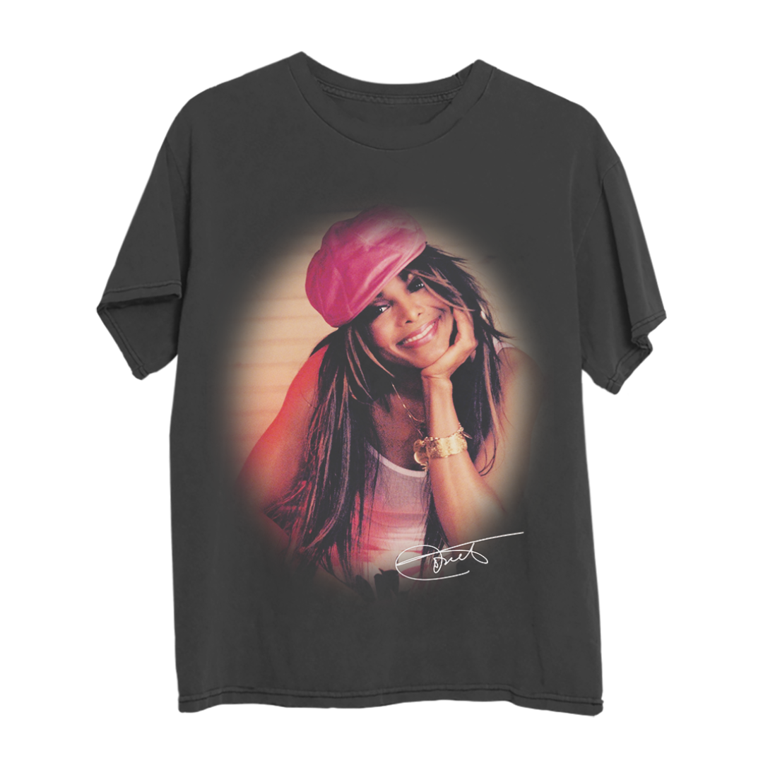 Janet Jackson - Someone to Call My Lover Grey Photo T-Shirt