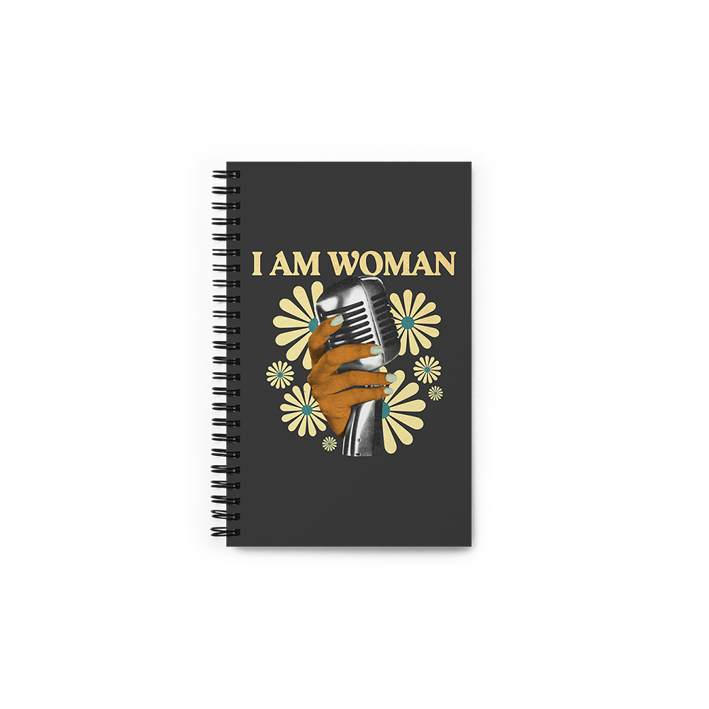 I Am Woman Notebook - Front