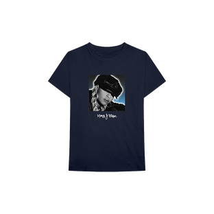 Mary J. Blige - My Life Tracklist T-Shirt (Navy) - Front