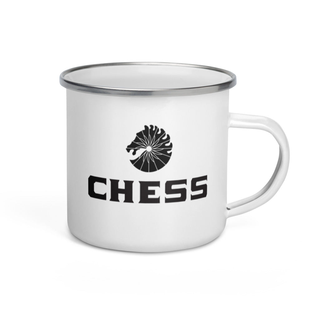 chess coffee cup Chess Enamel Mug