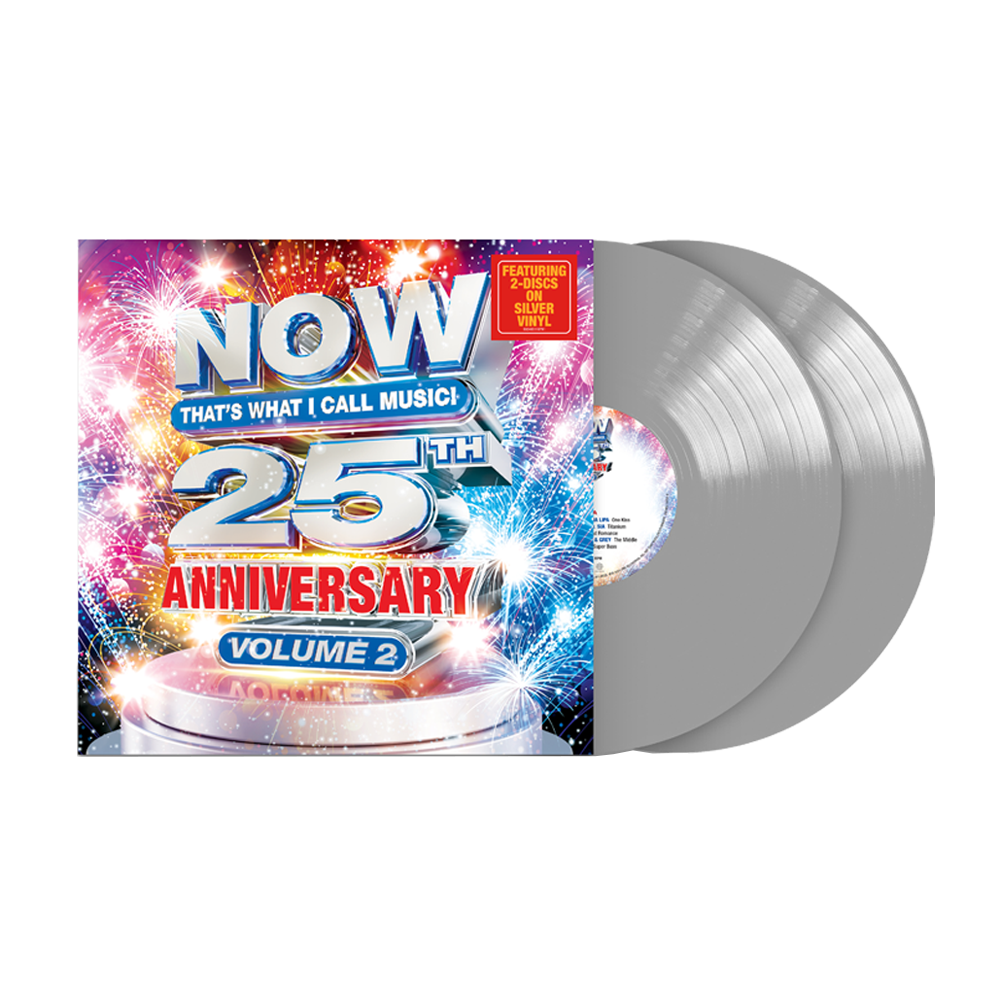 NOW That's What I Call Music 25th Anniversary Vol. 2 Silver Colored 2LP