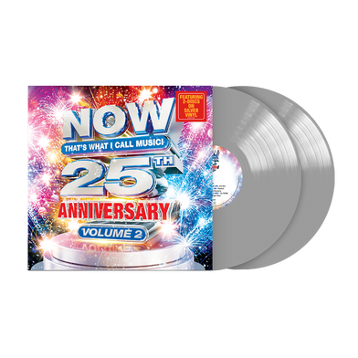 NOW That's What I Call Music 25th Anniversary Vol. 2 Silver Colored 2LP