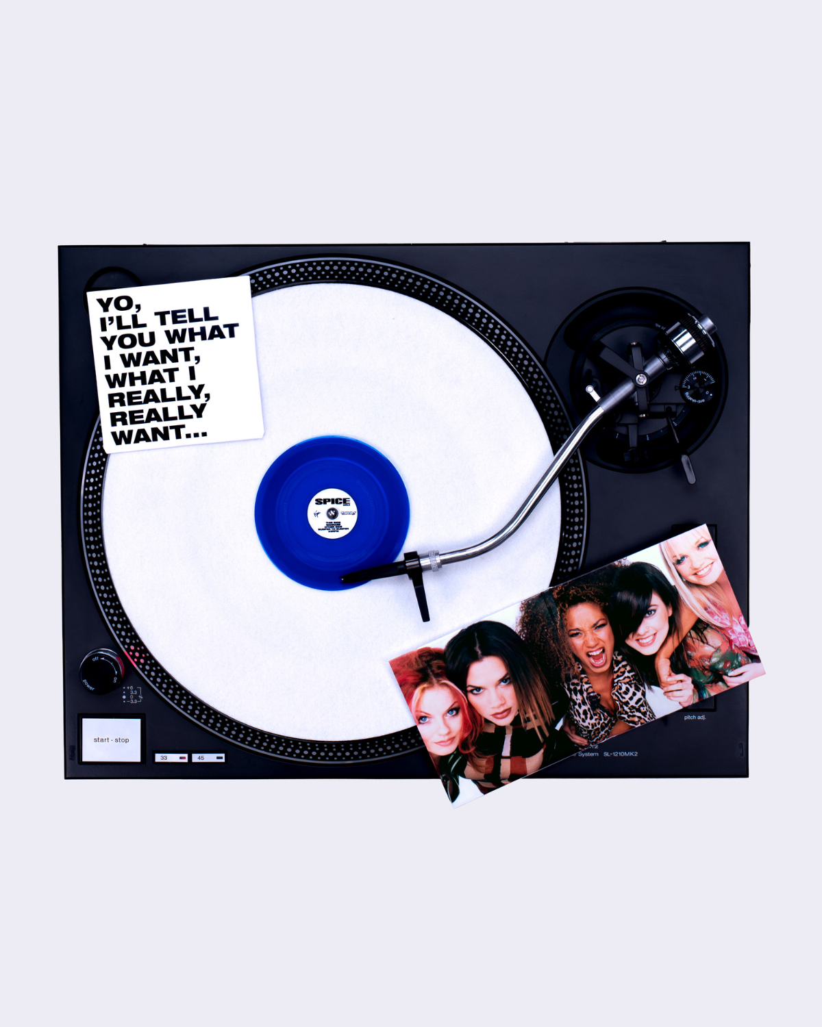 Wannabe (Cobalt Transparent) 4in Tiny Vinyl-4