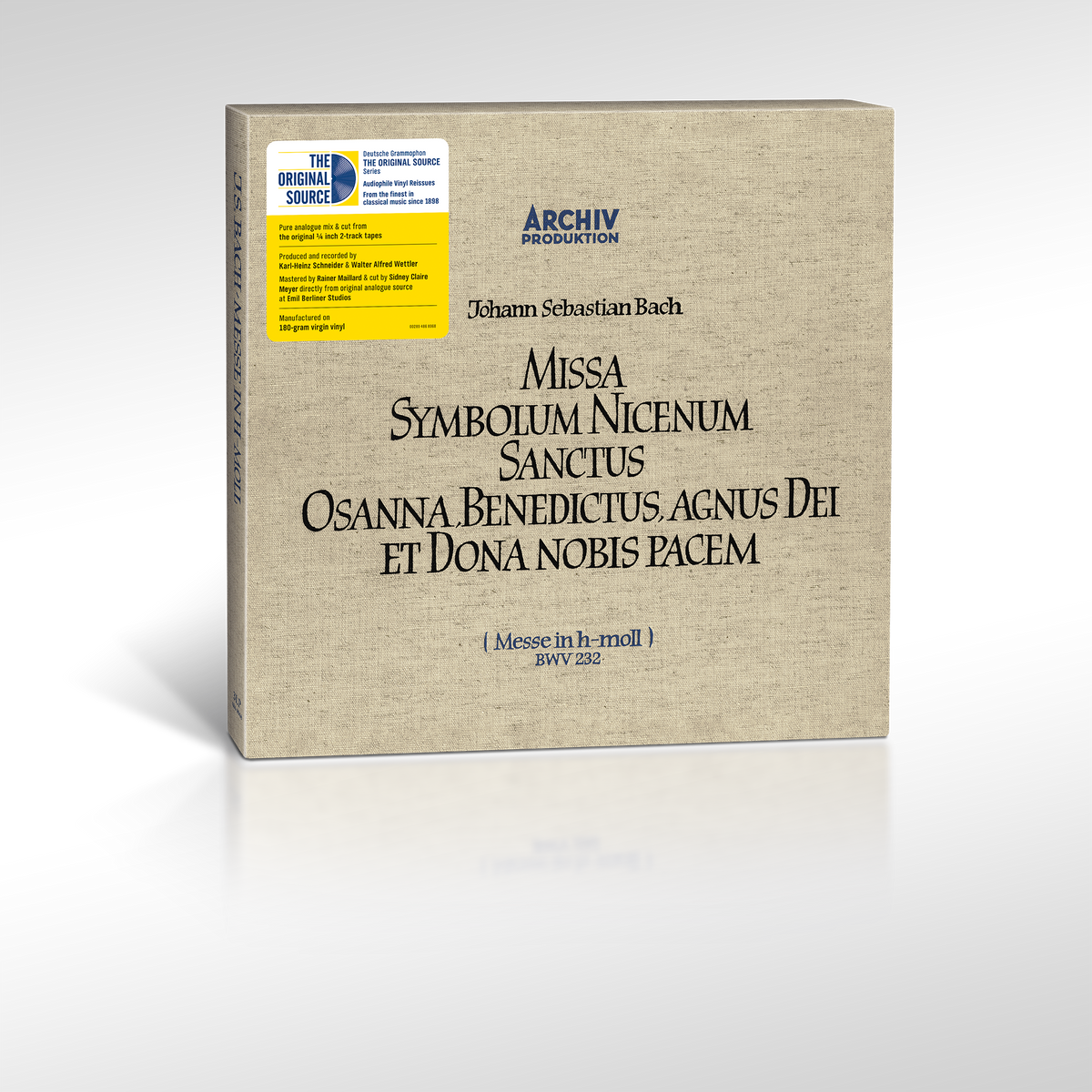 Mass in B Minor, BWV 232 (Original Source Series) 3LP 2