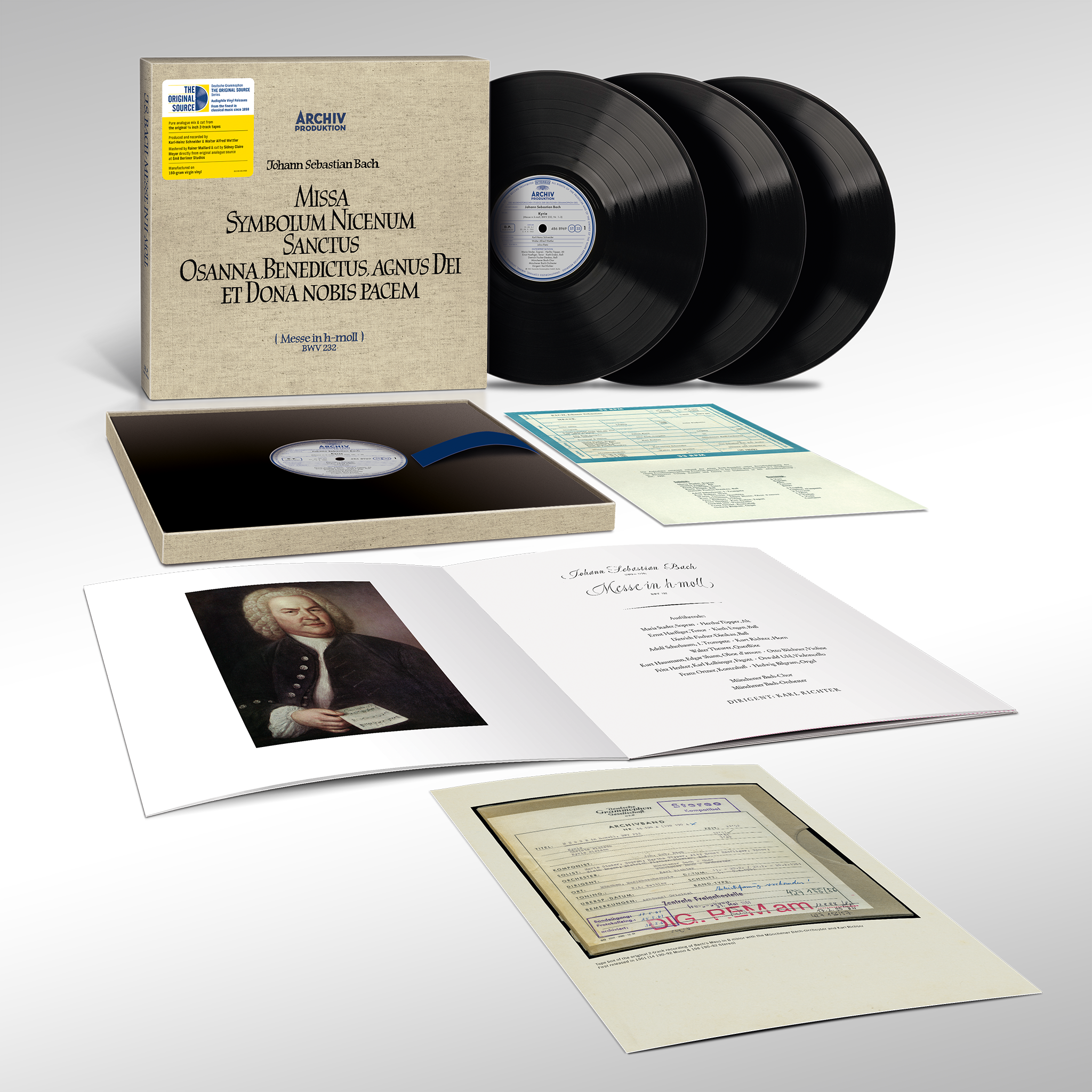 Mass in B Minor, BWV 232 (Original Source Series) 3LP 1