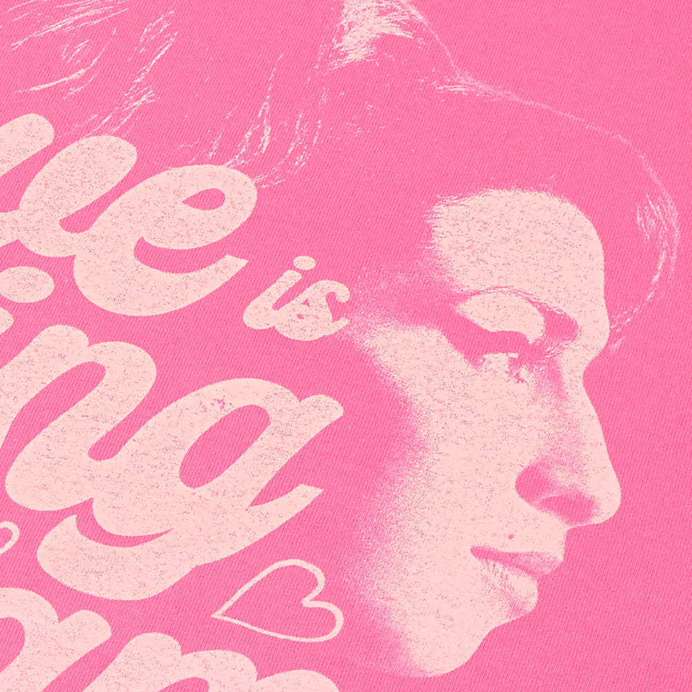 Love is a Losing Game Tee graphic close up