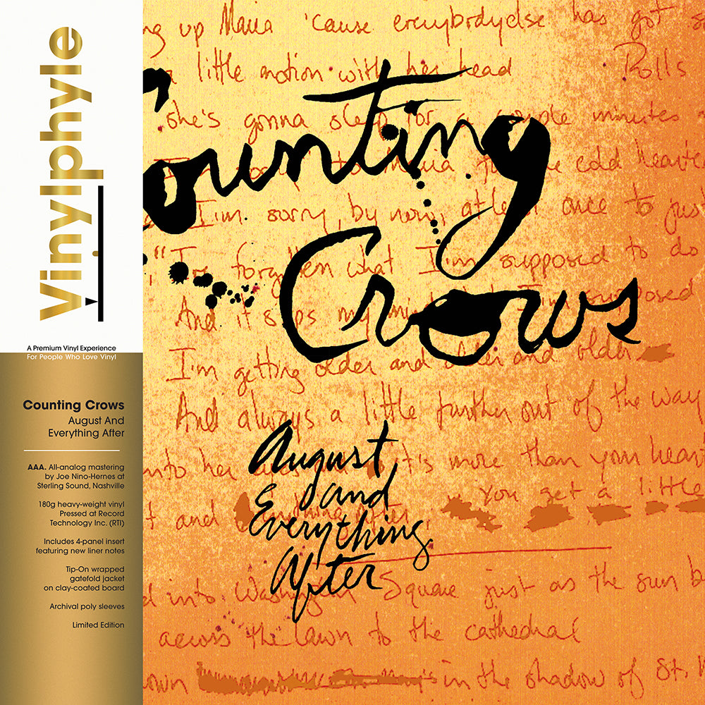 August And Everything After (Vinylphyle) 2LP cover with spinewrap