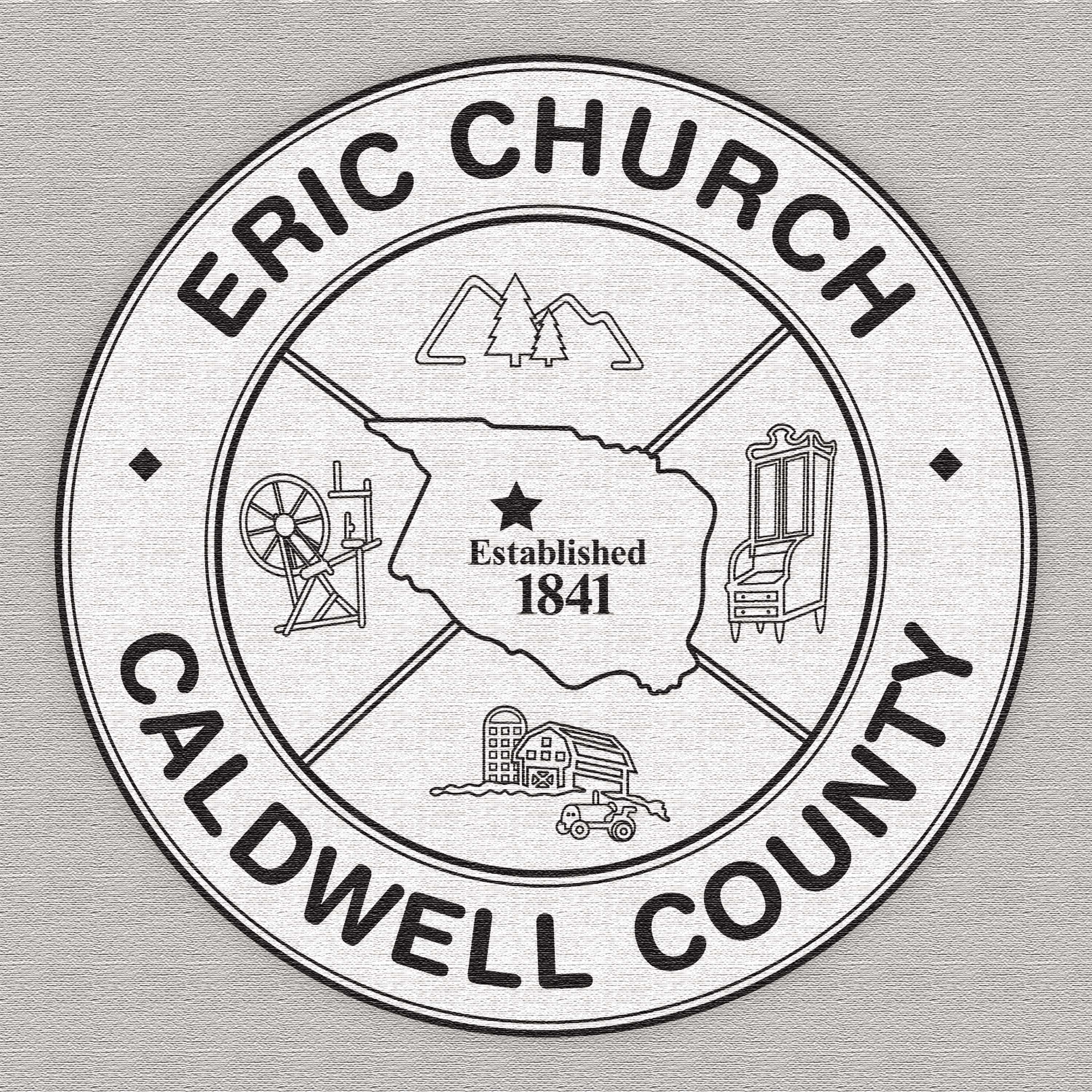 Eric Church Caldwell Country Album Cover