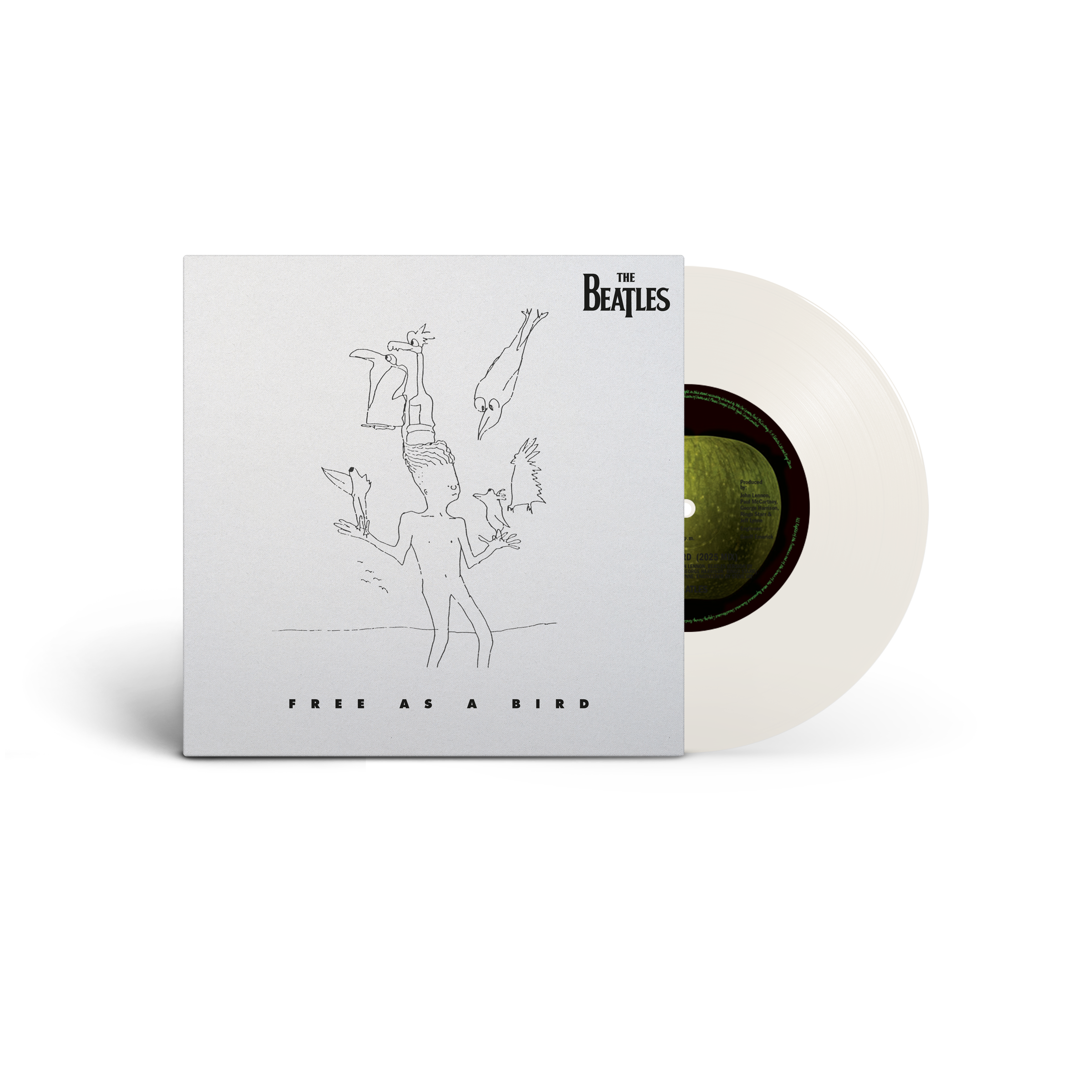 Free As A Bird / Real Love [2025 Mixes]: 7" Vinyl Front