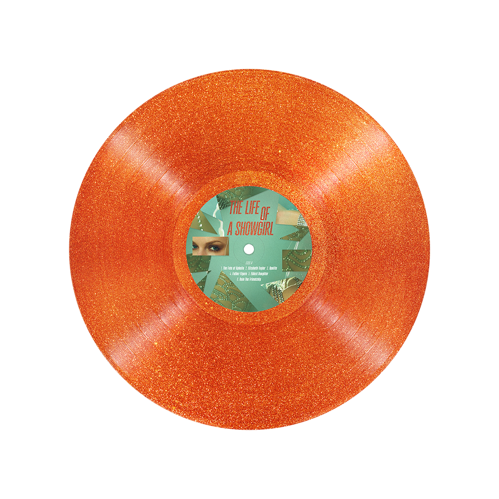 The Life of a Showgirl: Sweat and Vanilla Perfume Portofino Orange Glitter Vinyl 