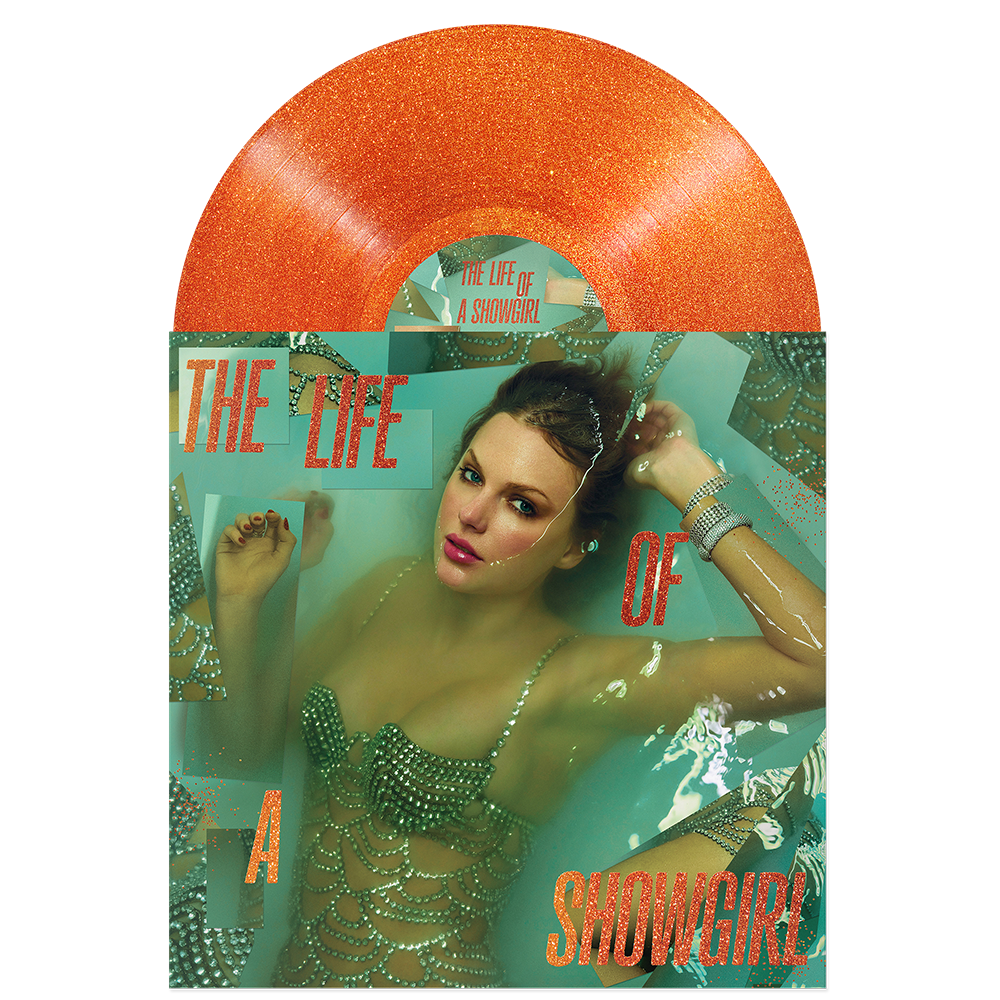 The Life of a Showgirl: Sweat and Vanilla Perfume Portofino Orange Glitter Vinyl Front