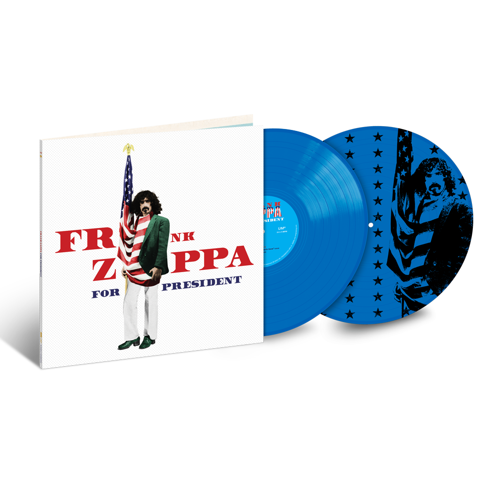 Frank Zappa For President Limited Edition 2LP - Blue Vinyl 