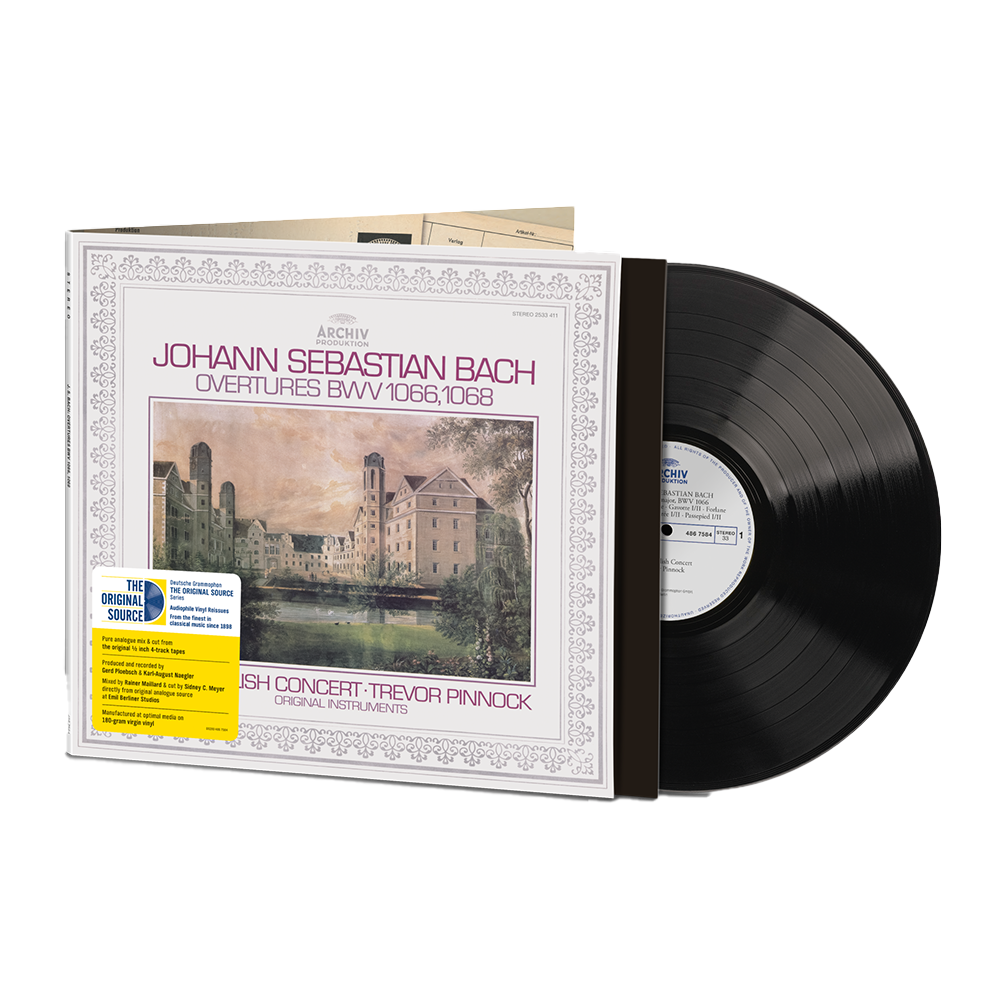 The English Concert, Trevor Pinnock - Bach: Overtures BWV 1066, 1068 (Original Source Series) LP
