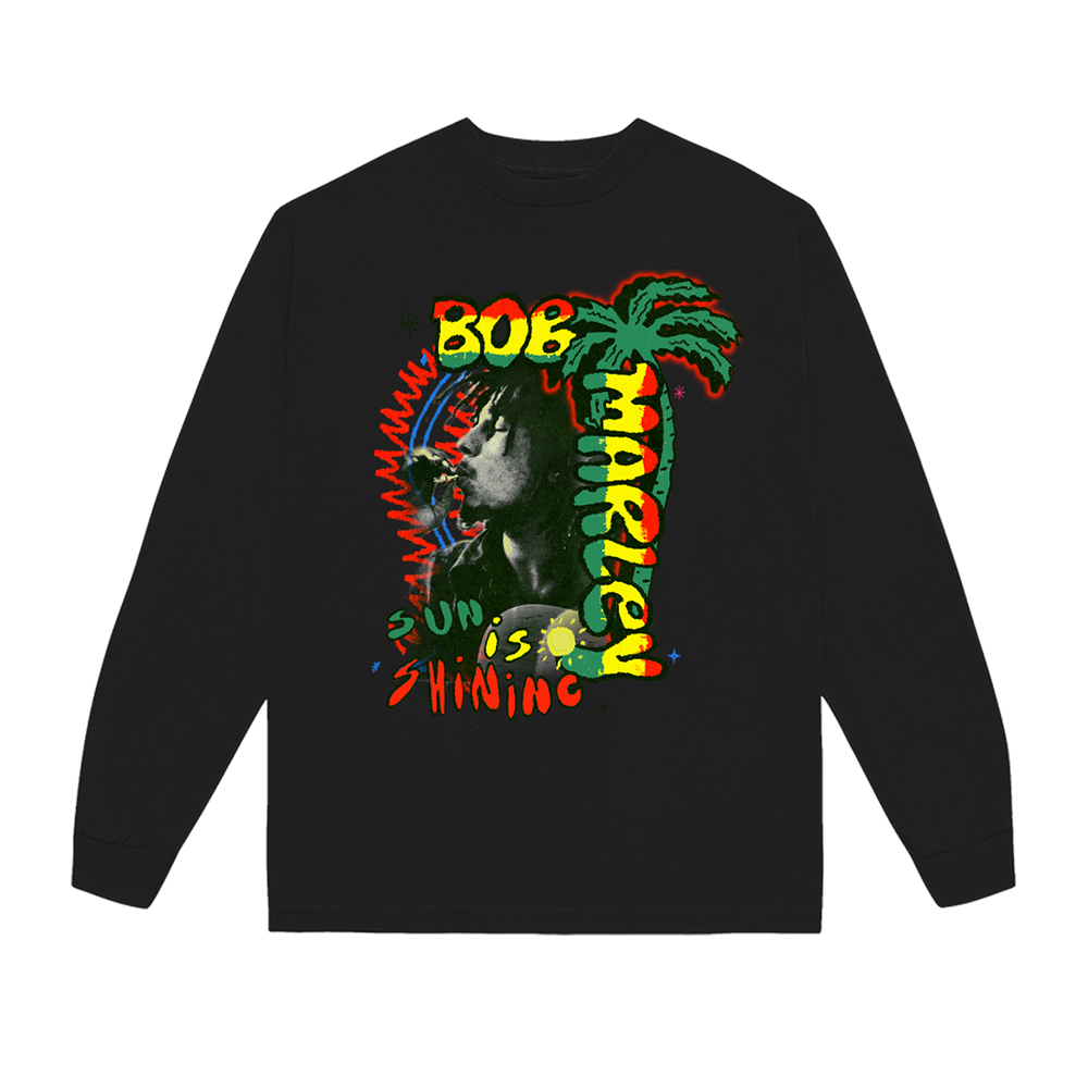 Sun Is Shinging Black Longsleeve T-Shirt