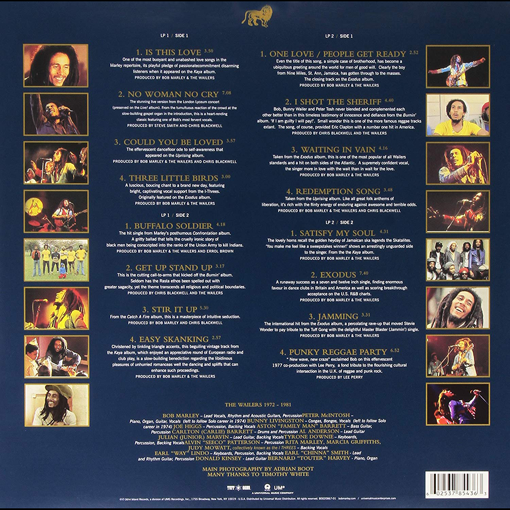 Legend 30th Anniversary Edition 2LP Back 