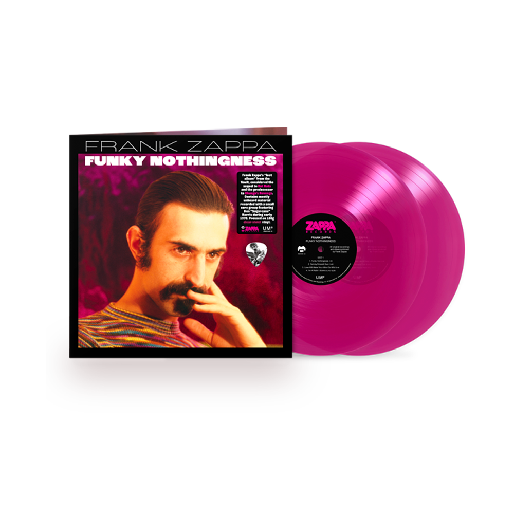 Frank Zappa - Funky Nothingness Limited Edition Transparent Violet 2LP w/ Guitar Pick