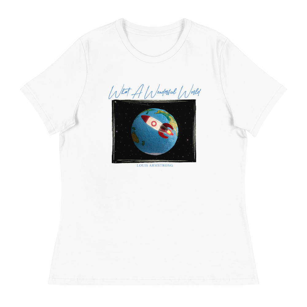 What A Wonderful World Globe T- Shirt (Ladies)