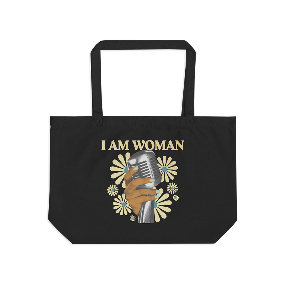 I Am Woman Tote Bag (Black)
