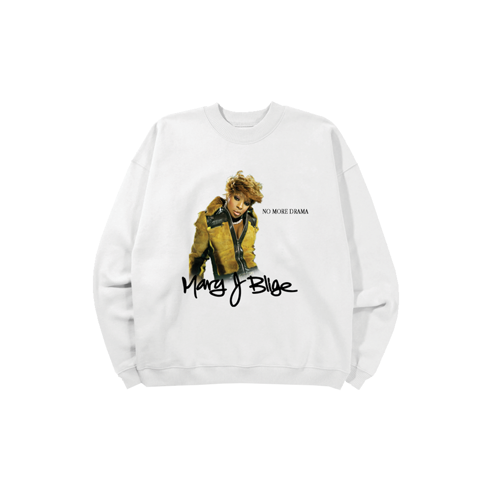 Mary J. Blige - No More Drama Crewneck (White)