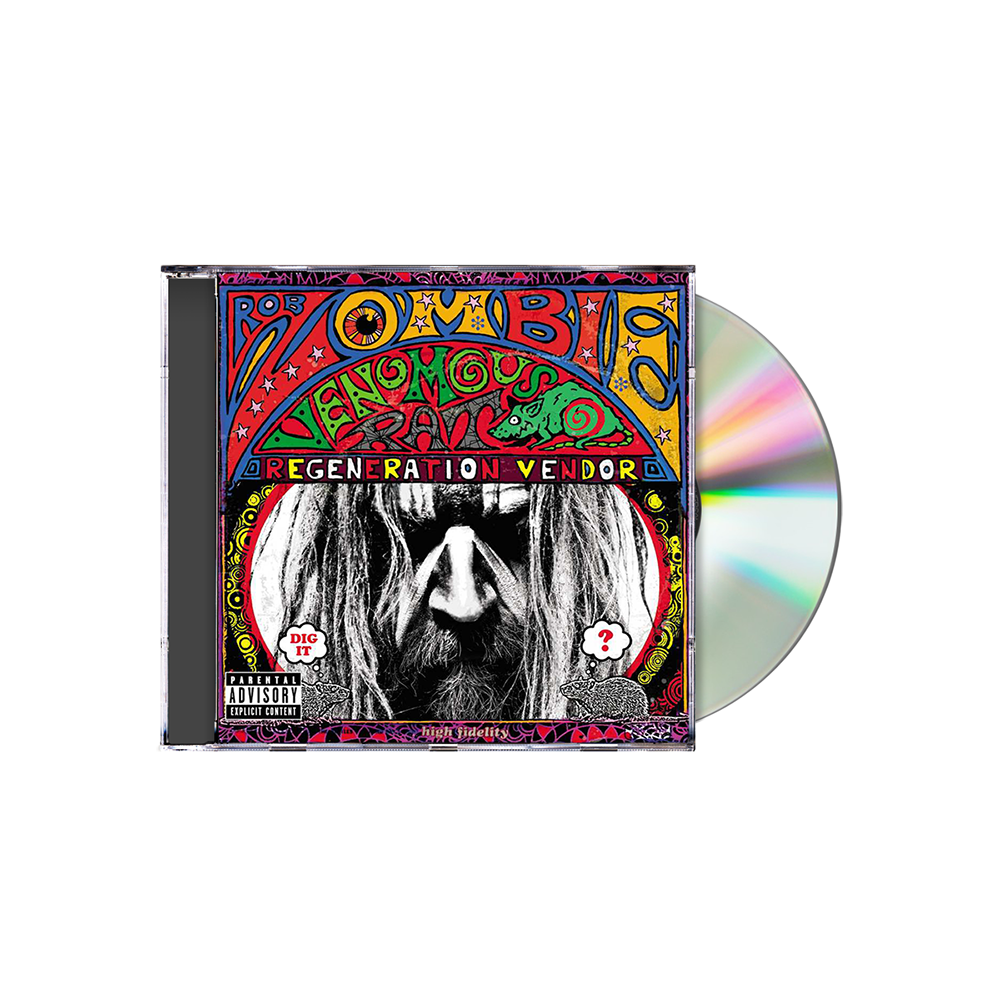 ROB ZOMBIE cd lgo BLACK HOLE Official SHIRT XL New venomous rat  regeneration OOP