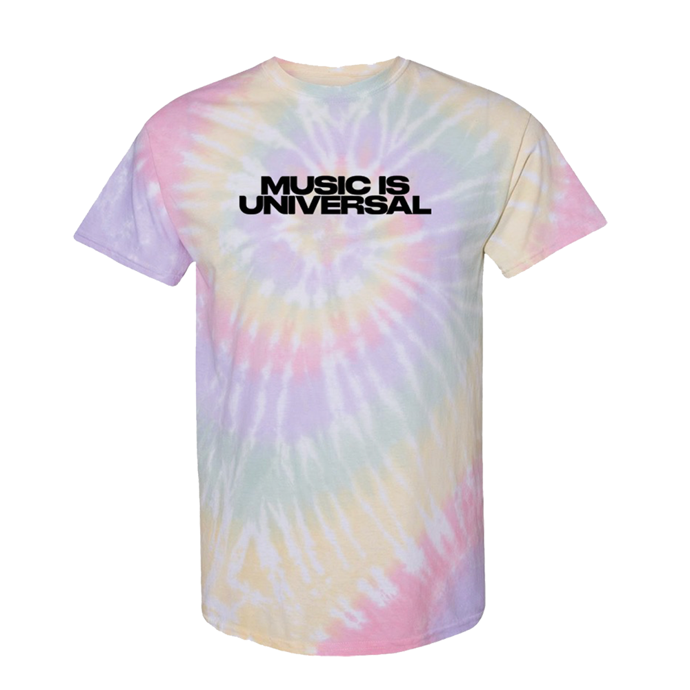 Music Is Universal Short Sleeve T-shirt (Tie-Dye)