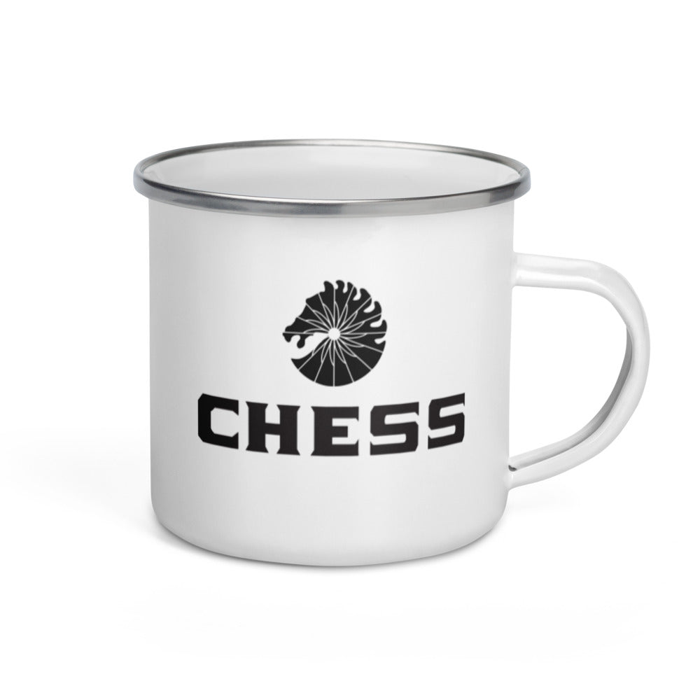 Chess Enamel Mug