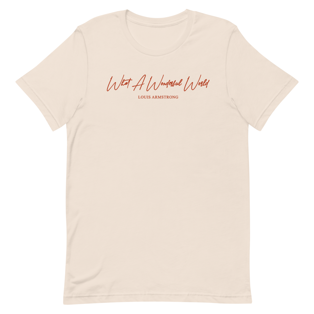 What A Wonderful World T-Shirt (Khaki)