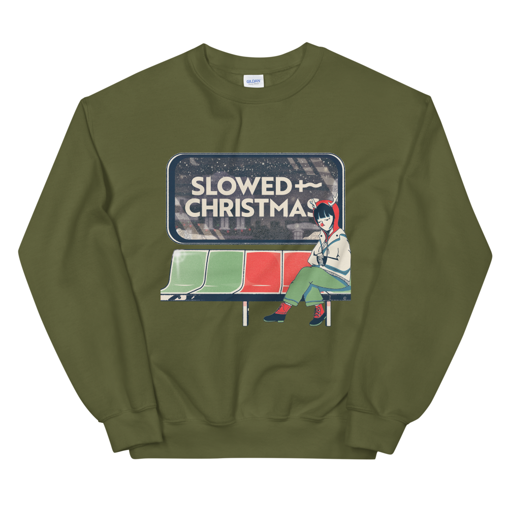 Slowed Christmas Crewneck (Green)