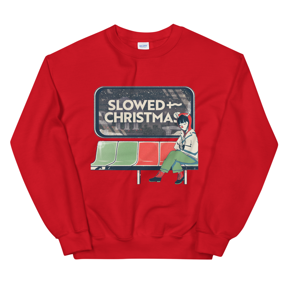 Slowed Christmas Crewneck (Red)