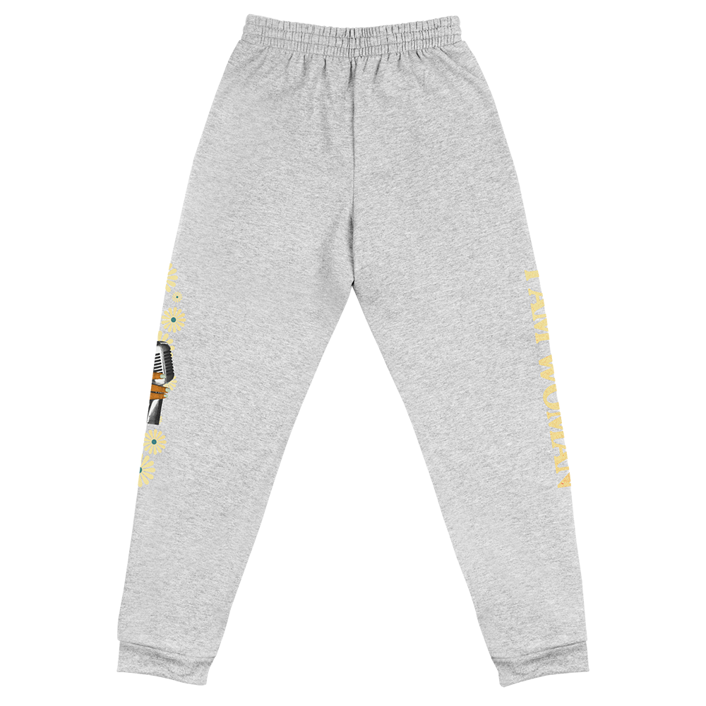 I Am Woman Joggers (Gray) - Back