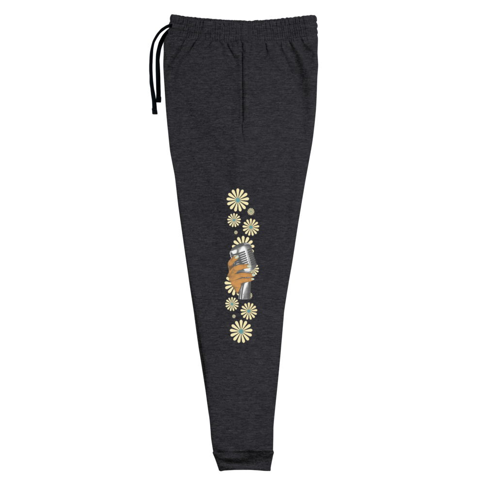 I Am Woman Joggers (Black) - Left Side