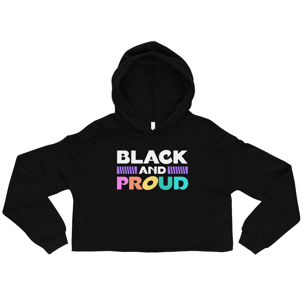 Black & Proud Unisex Cropped Hoodie